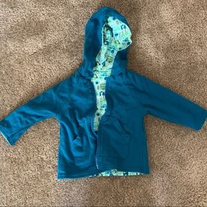 Zutano reversible hoodie 12 mos